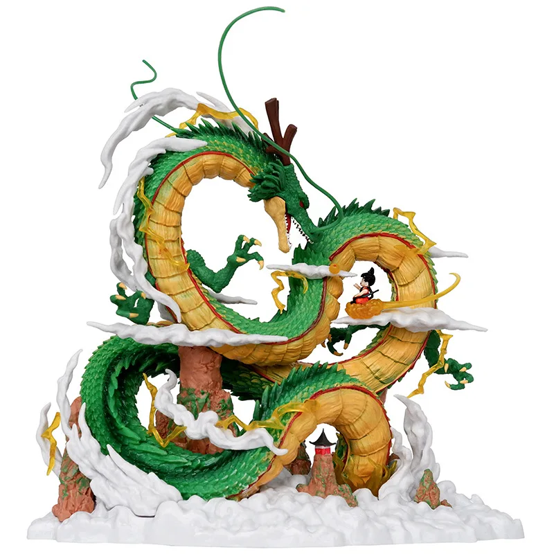 High Quality PVC Anime 25cm Model Miniatures Dragon Figura Shenron Balled Z Son Goku Action Figures Toys for Collection Gift