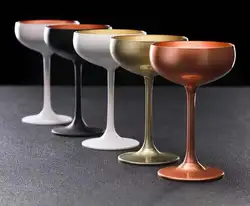 Bar drink ware 250ml stainless steel gold beer wine martell cup for restaurant