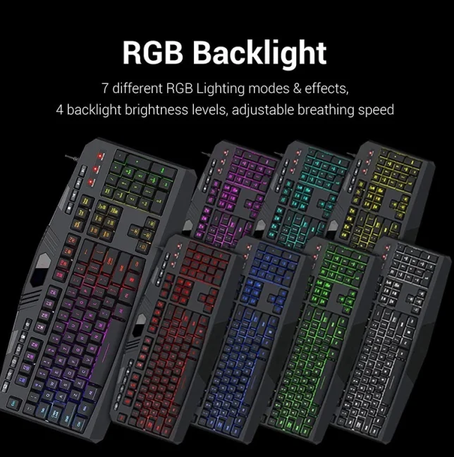  Лидер продаж игровая клавиатура и мышь 4 в 1 набор наушников для ПК Проводная RGB осветительная полоса механической клавиатуры со светодиодной