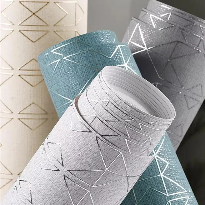 Wallpaper  decoration imported Aoslong non-woven  line wallpaper simple modern living room dining room bedroom wall paper  roll