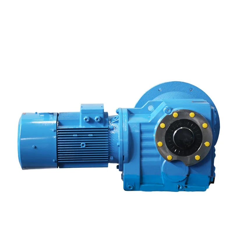 Guomao Helical Bevel Gear Reducer 90 Degree Gearbox 3 Phase Motor