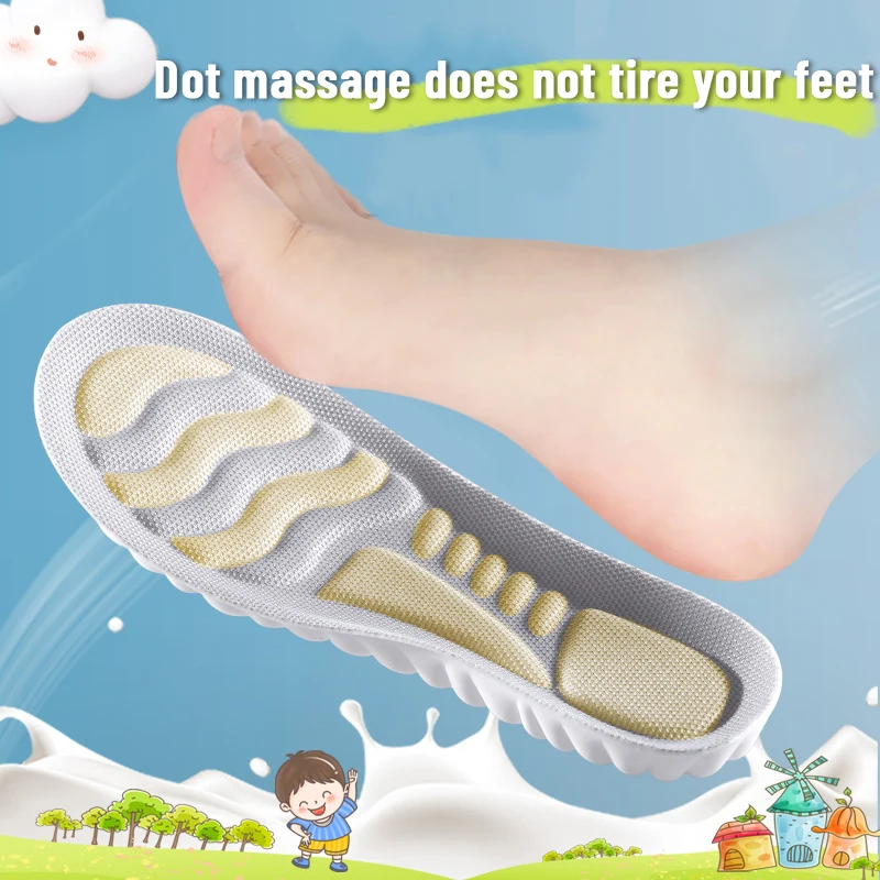 5D Sports Insole Eva Foam orthotic shoe inserts Kids Flat Feet and Arch Support Insoles for sneaker shoes