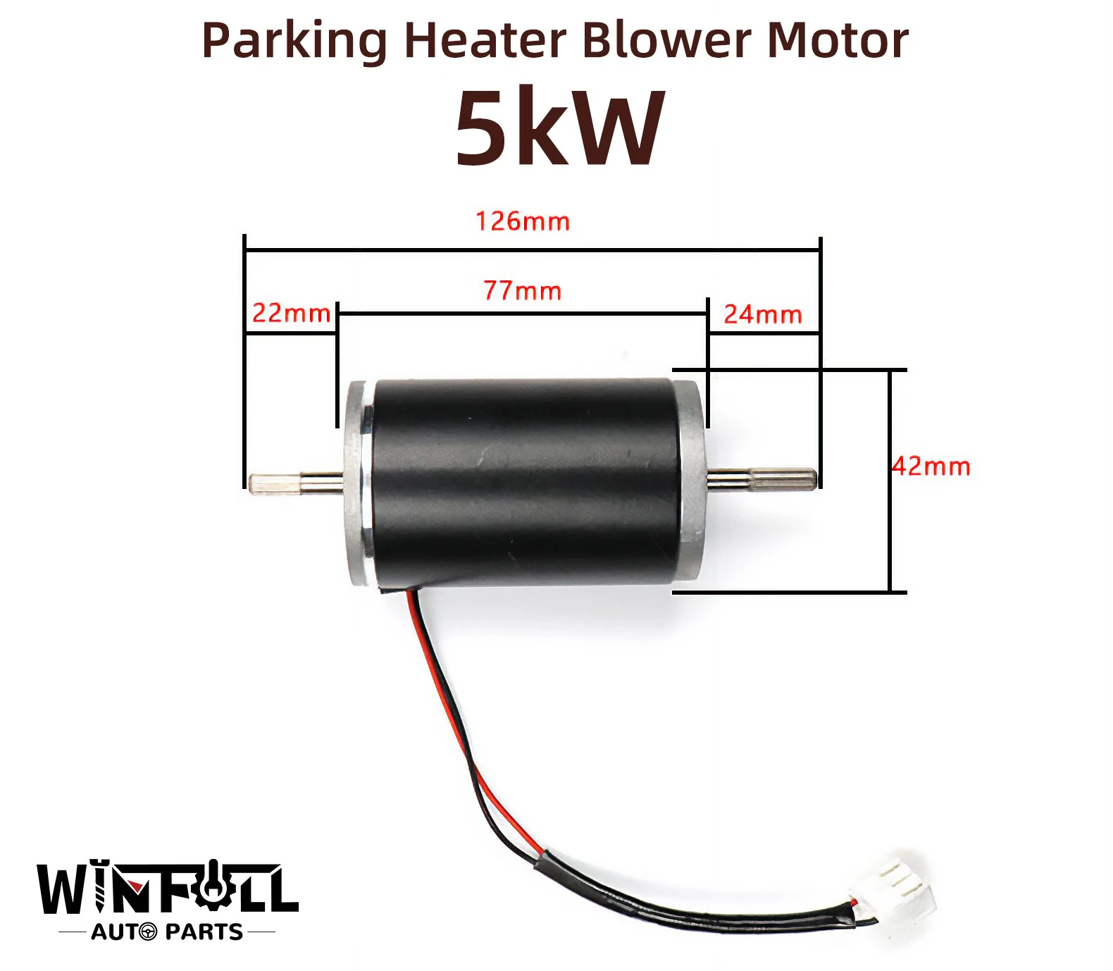 12V 24V 2kW 5kW Diesel Air Parking Heater Rust Proof Blower Fan Motor Parts for Eberpacher Airtronic Webasto Diesel Heater