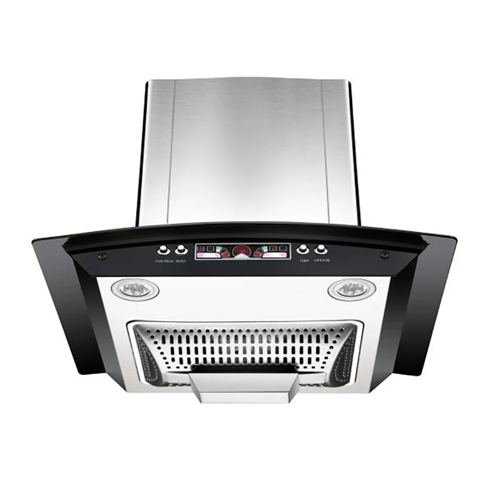 Super High Suction 3 Speed Touch Control 900 mm Aluminium Filter 32# Copper Motor Range Hood