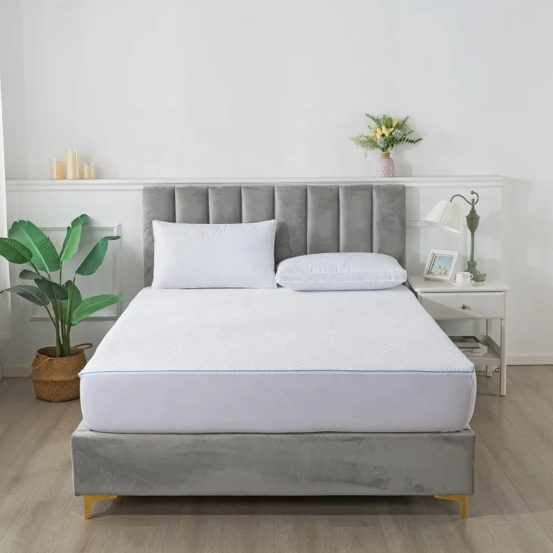 Bamboo fiber Mattress Protector Waterproof  Anti-Dust White Twin Full Queen King PVC Mattress Cover