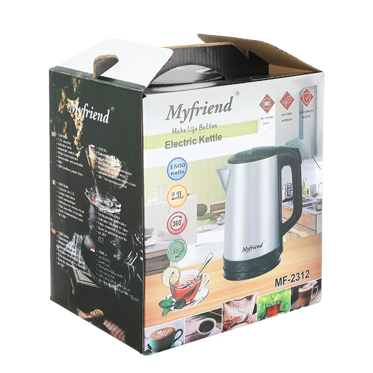 Mylongs My friend MF-2312 LOW price 1.8l stainless steel electric thermo kettle indian tea kettle electric jug kettle