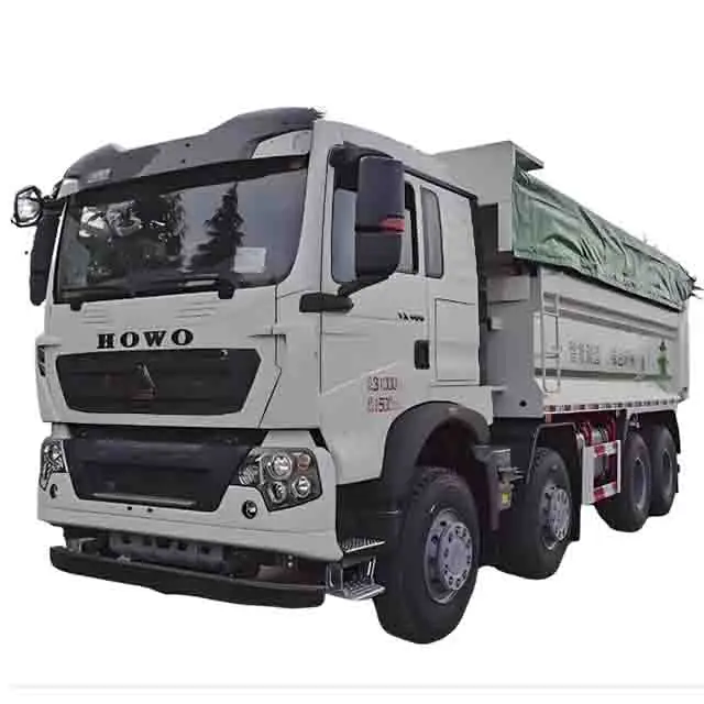 Second hand 375hp sinotruk euro3 howo sand tipper 20 cubic meter 40 ton 8x4 Mini dump truck for sale