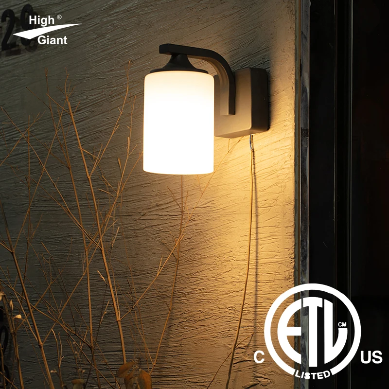Aluminum outdoor ETL waterproof bracket installed electric  certificate multi-type illuminated courtyard wall lamp