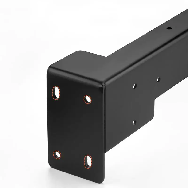 Custom Made Heavy Duty Flat Sheet Metal Shelf Supporting Floating Bracket For Wall Mounted