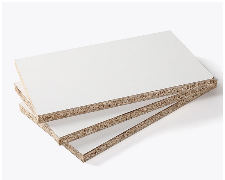 Best sell white melamine finish chipboard furniture grade melamine particle board