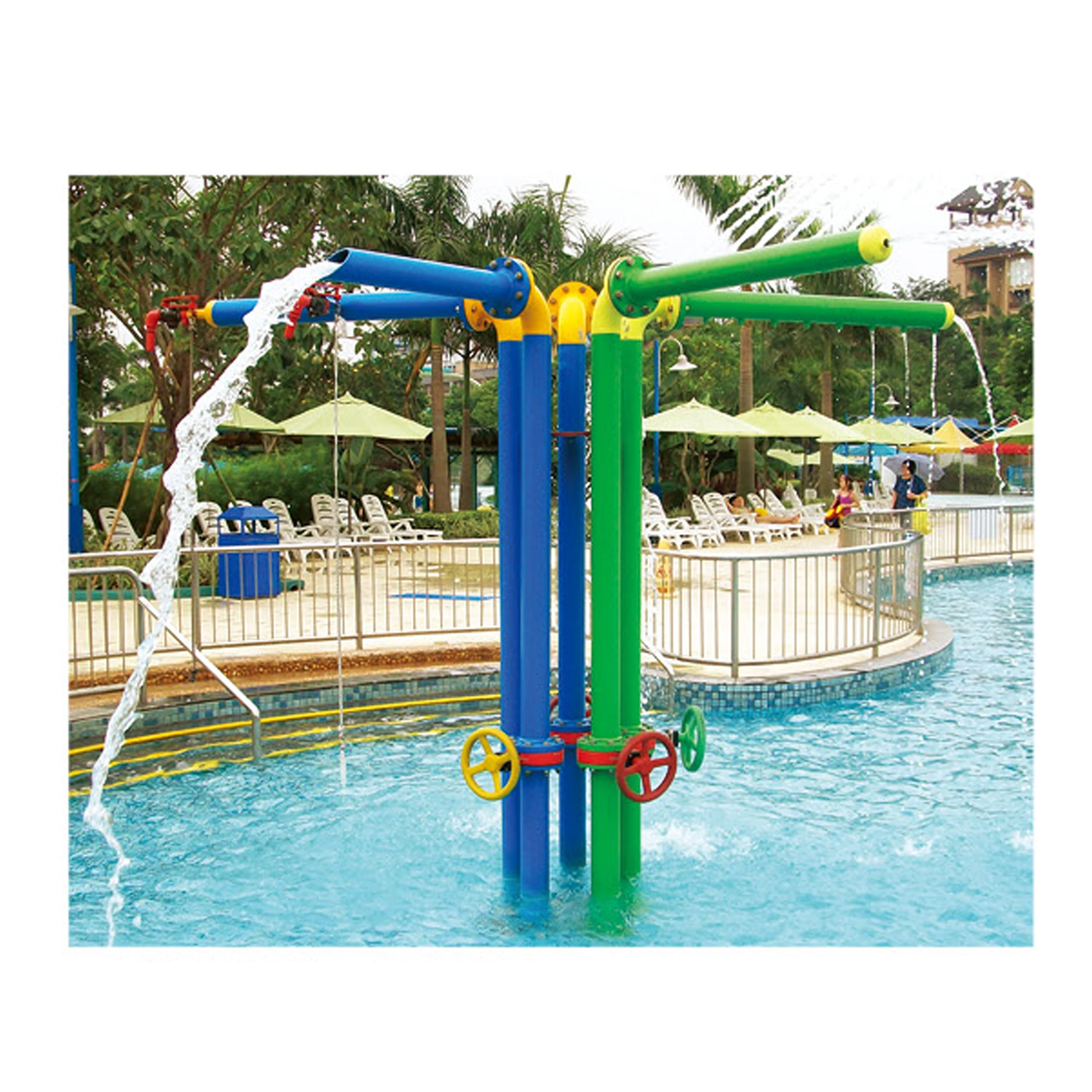 cheap price theme amusement park octopus kids slide pool water sprayer water play equipment for kids