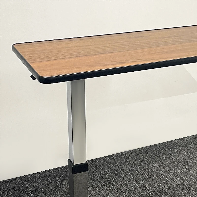 Over bed table with wheels Hospital furniture multifunctional home study air pressure lifting table