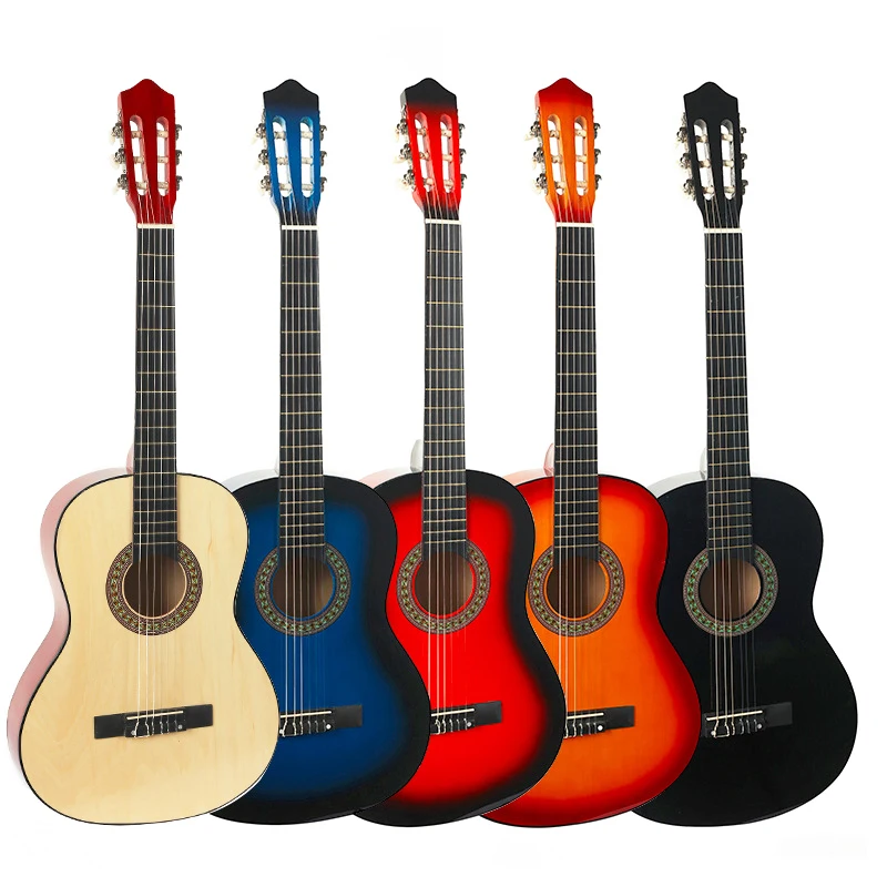 2023 cheapest  musical instruments high quality wood guitar classic made in China