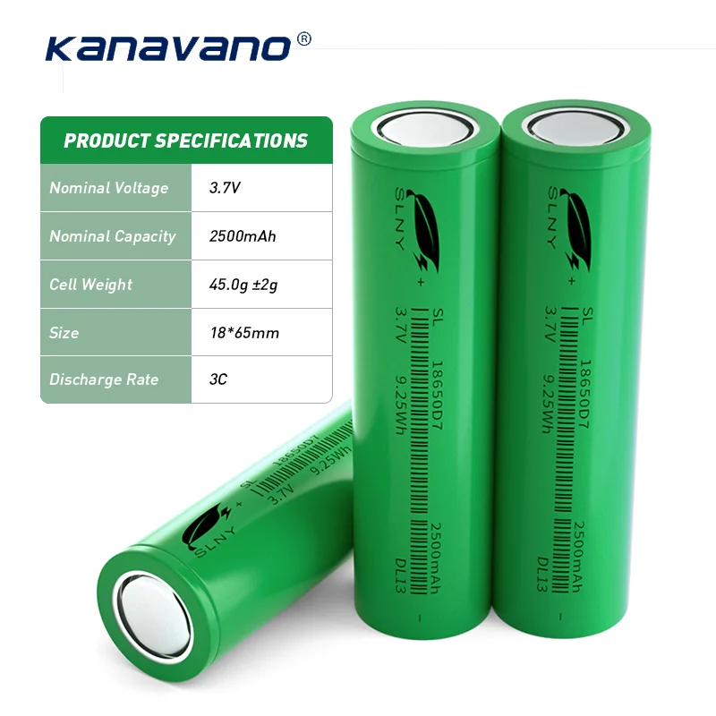 China Best Sellers High Capacity CE Certified 3.7V 2500mAh 3C 18650 Lithium Ion Battery for Power Tools
