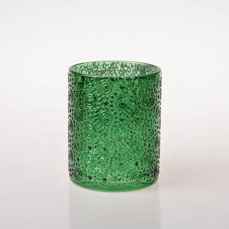 Малый ртуть тиснением цвет tealight votive стекло подсвечник jar для домашний