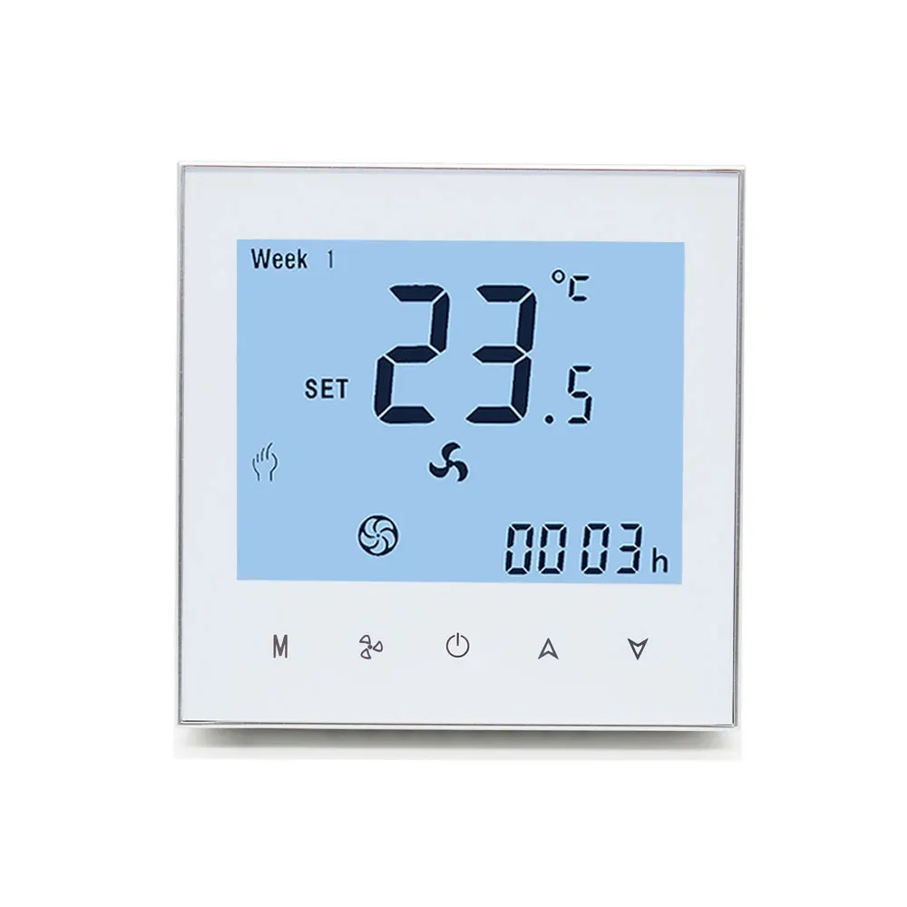  Hotowell HVAC WF01 контроллер вентиляторной катушки Термостат Регулятор температуры цифровой Комнатный умный программируемый термостат с