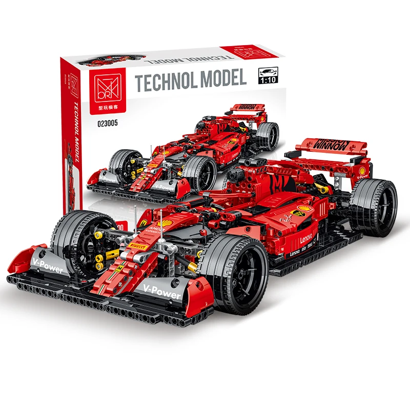MORK 023005 F1 гоночный автомобиль строительные блоки суперкар модели спортивный технические наборы игрушки подарок для мальчиков