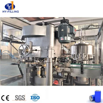 Beer can filling machine with Aluminum cans tins liquid rinsing filler capper
