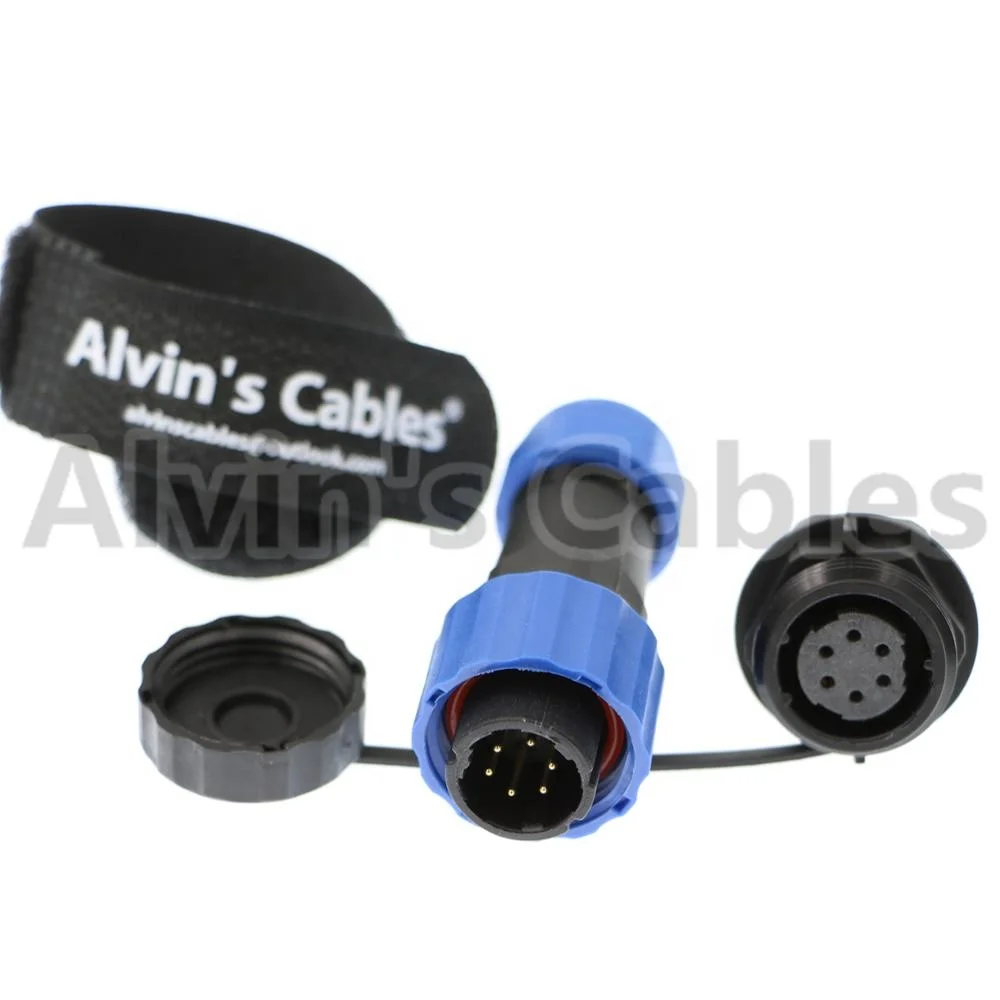 
SD16 6 Pin Series IP68 Waterproof plug male socket female electric car motorcycle power panel mount connector 