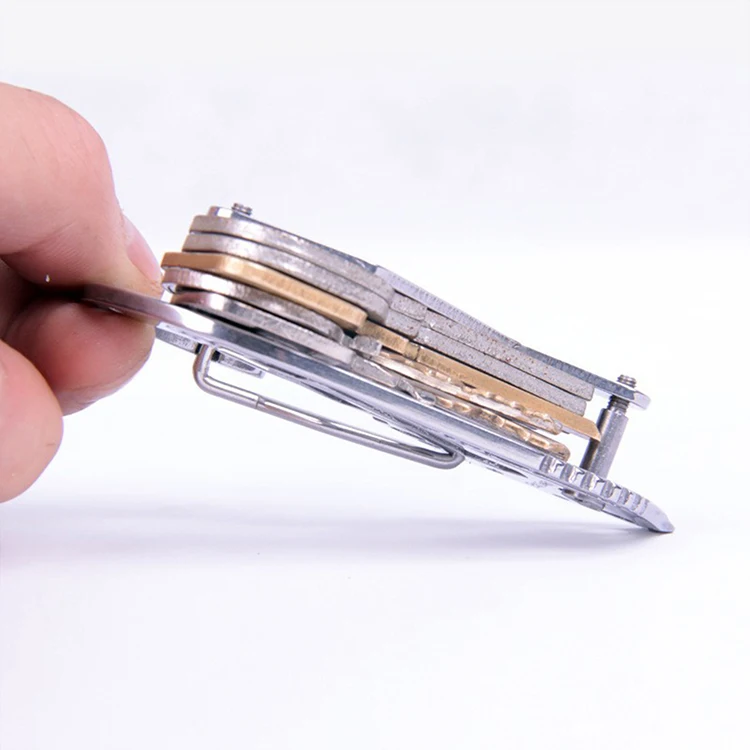 EDC Keychain Multitool Pry Bar Key Holder Keysmart Pocket Clip Pocket Tools With Bottle Opener Belt Cutter