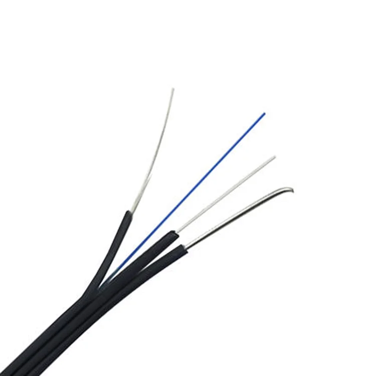 FTTH плоский 1 2 4 6 Core КРЫТЫЙ GJXFH FRP SM LSZH G652D G657A Drop кабель