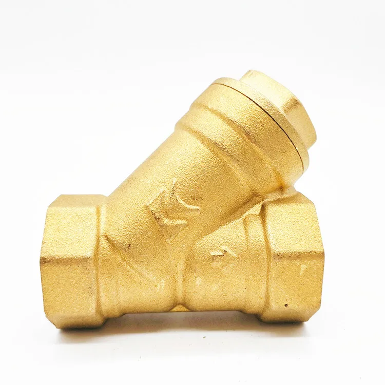 600 wog female screwed water 1/2 inch DN15-DN50 presser 1.6Mpa brass paint Y filter ball valve