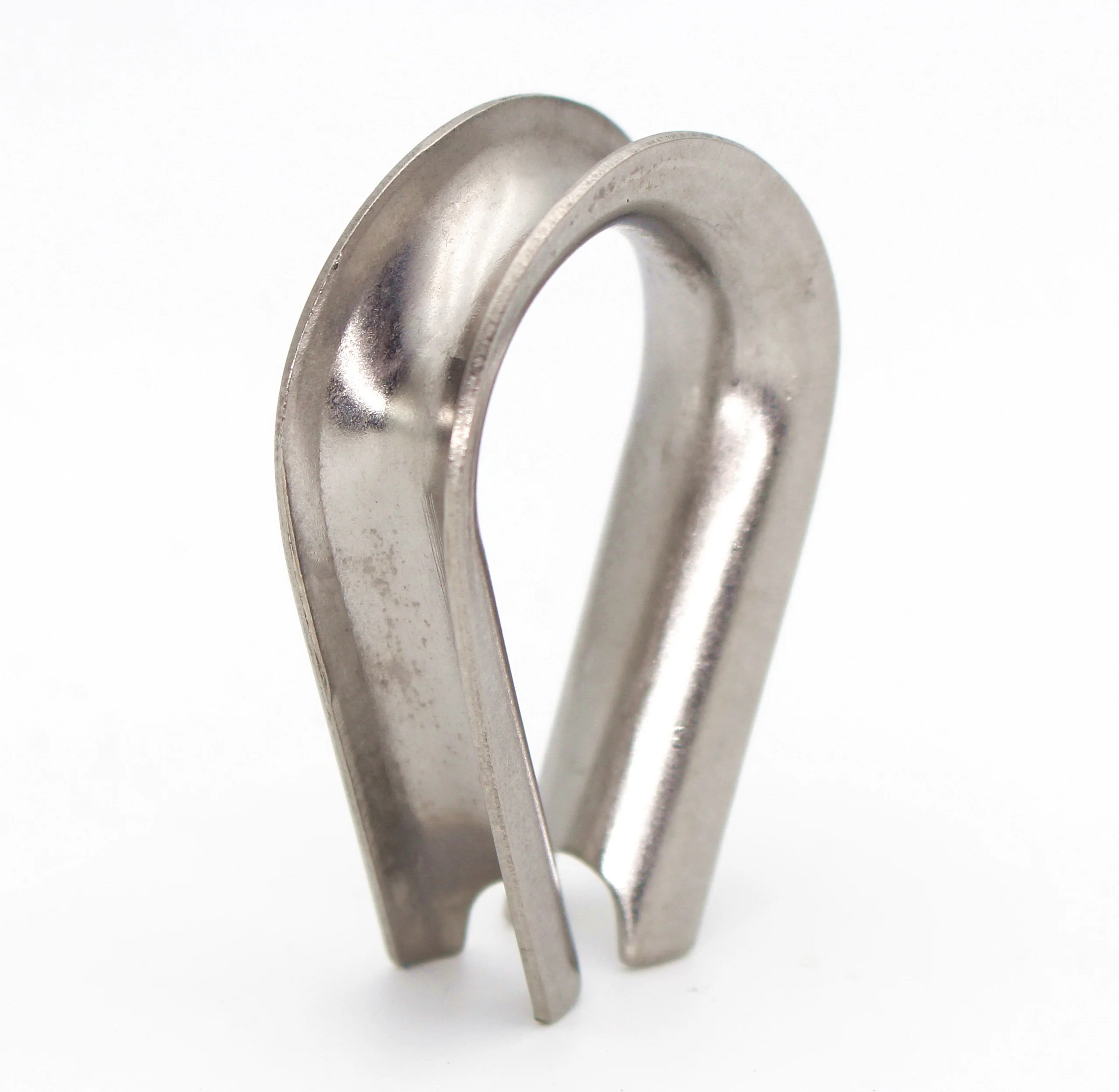 Wire rope accessories Polished Stainless Steel European type SS304 SS316 Cable Wire Rope Thimble