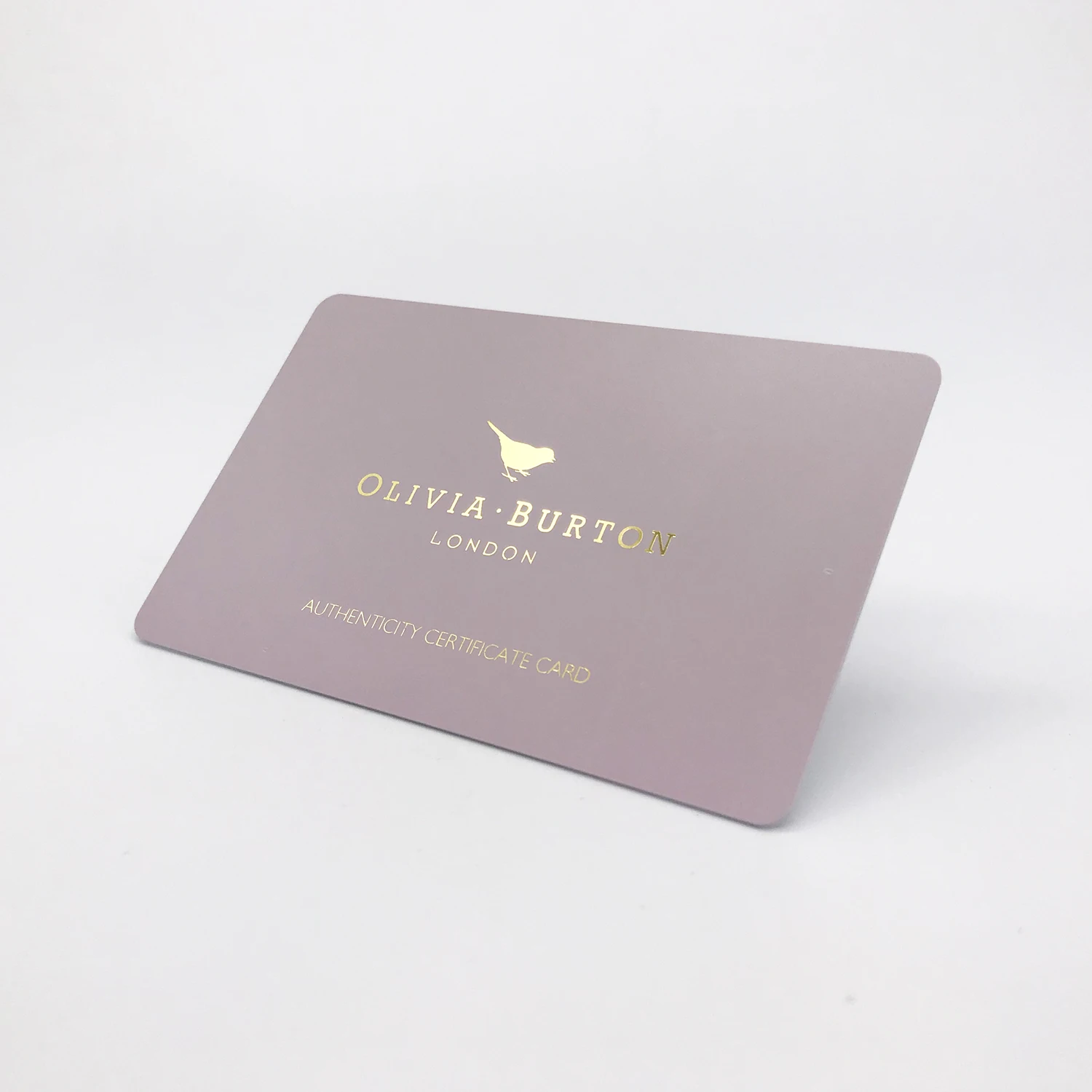 Customized Plastic Certificate of Authenticity Card