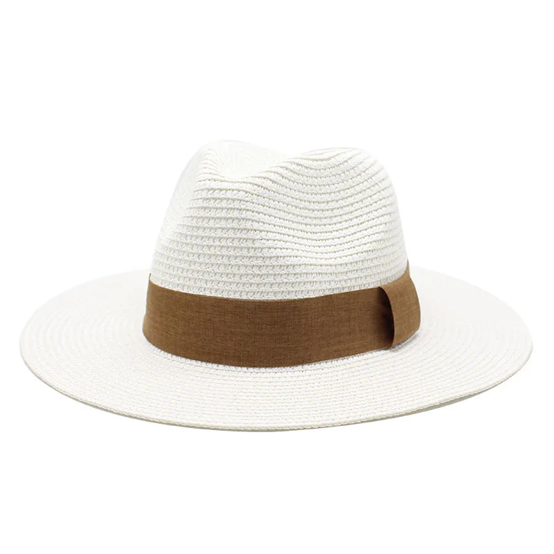 Multi color summer unisex custom sun panama hat paper straw beach hats