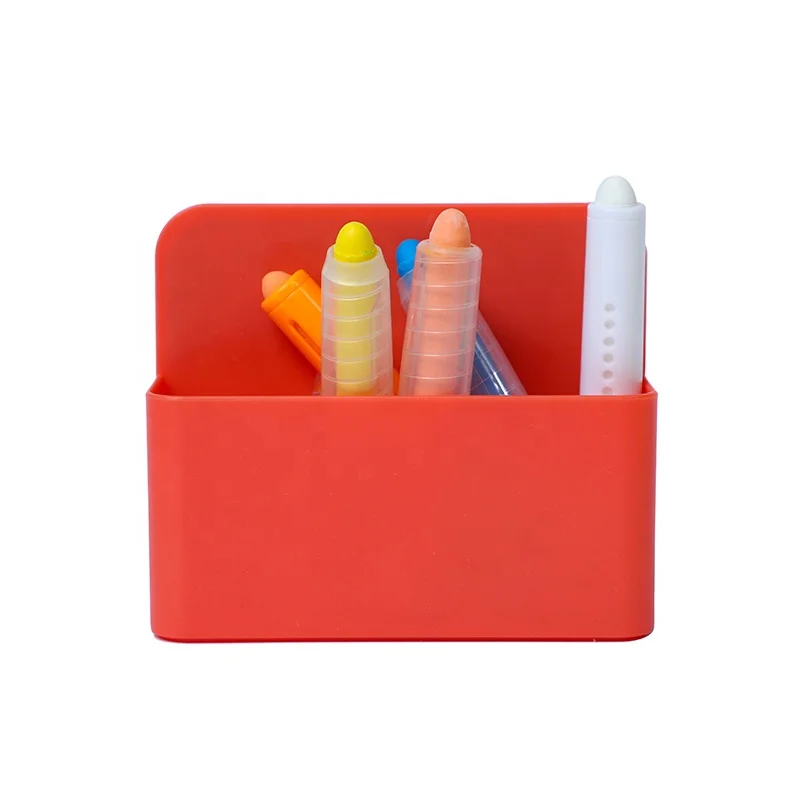 Wholesale High Quality Magnetic Pen Holder Plastic Stationery Pen Stand  For School Office Home Use