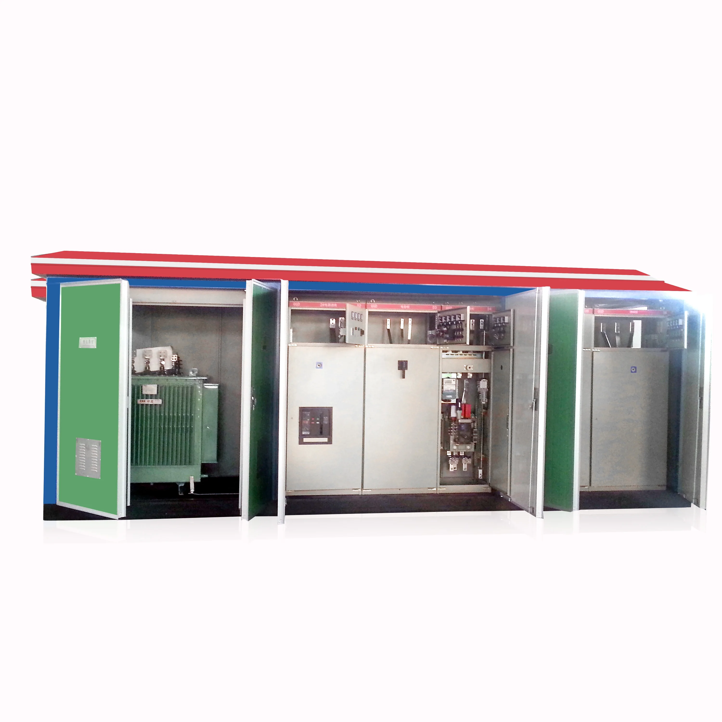 High quality box-type substation from supplier with switchgear cabinet for power distribution
