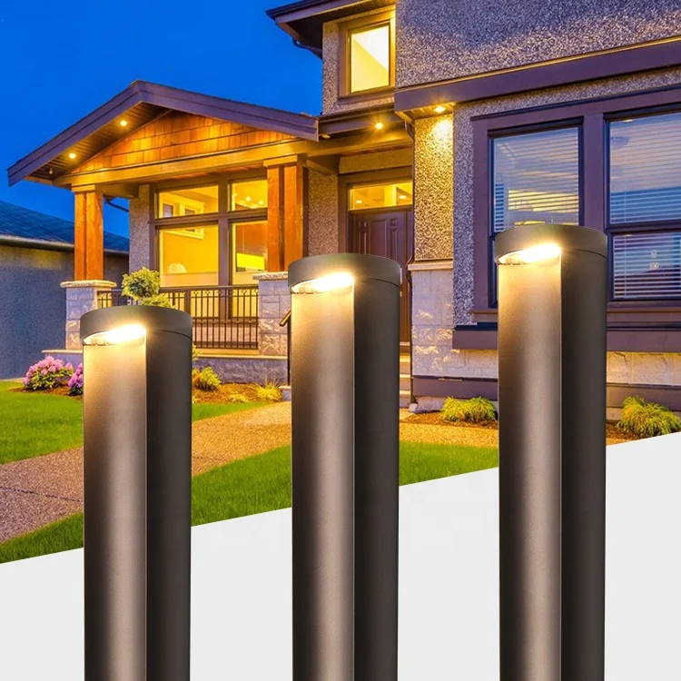 Customized Aluminium Waterproof Villa Yard Outdoor Pathway Light Landscape Bollard Light Led Lawn Garden Light
