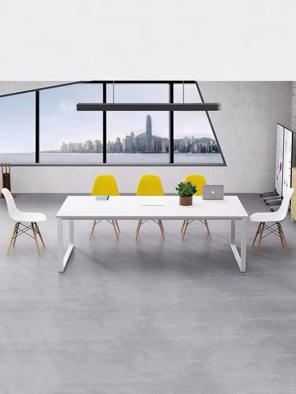 China Wholesale Space Saving Metal Frame Wood Meeting Table Efficient Sleek Design For Compact Spaces