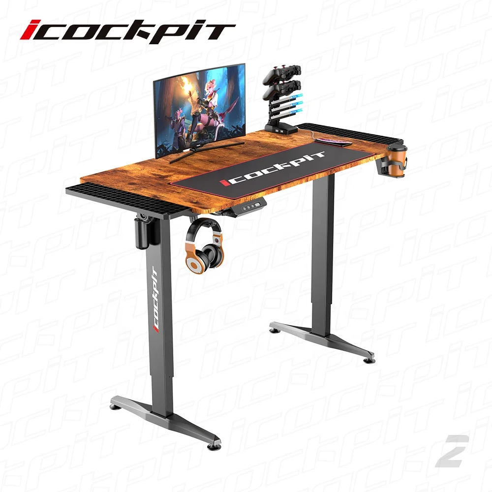 
icockpit Stand Game Desk Intelligent Standing Electronic Desk Adjustable Computer Tables Automatic Desk 