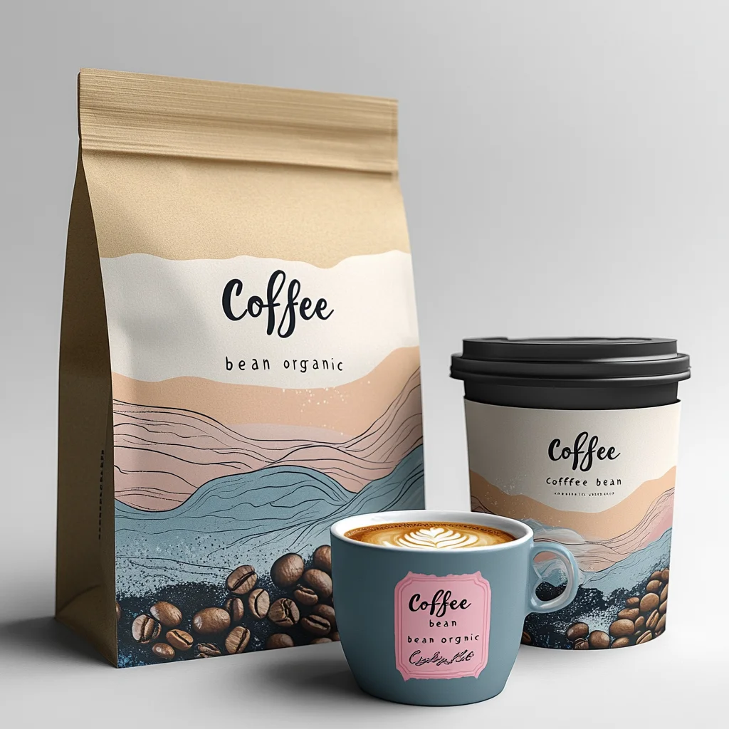 premium frosted Plastic Aluminum Foil Cold Brew Coffee Bags Stand Up Resealable Side Gusseted  Custom Coffee Bean Bag With Valve