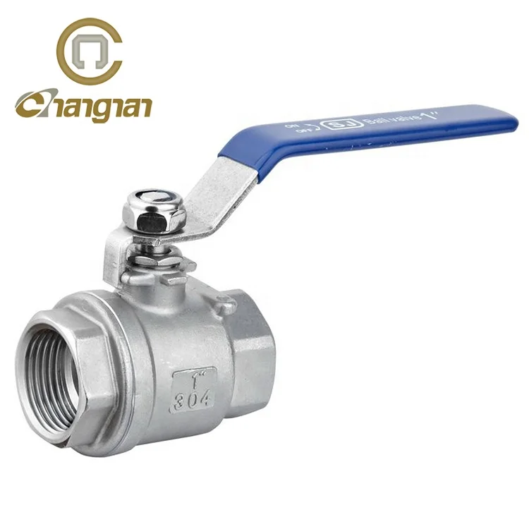 Female thread 304 2PCS stainless steel 1 inch ball valve