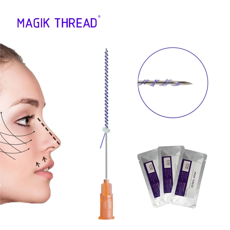  Magik Thread tornado screw pdo 27 г 38 мм подтяжка кожи лица лифтинг Стерильная Двойная резьба