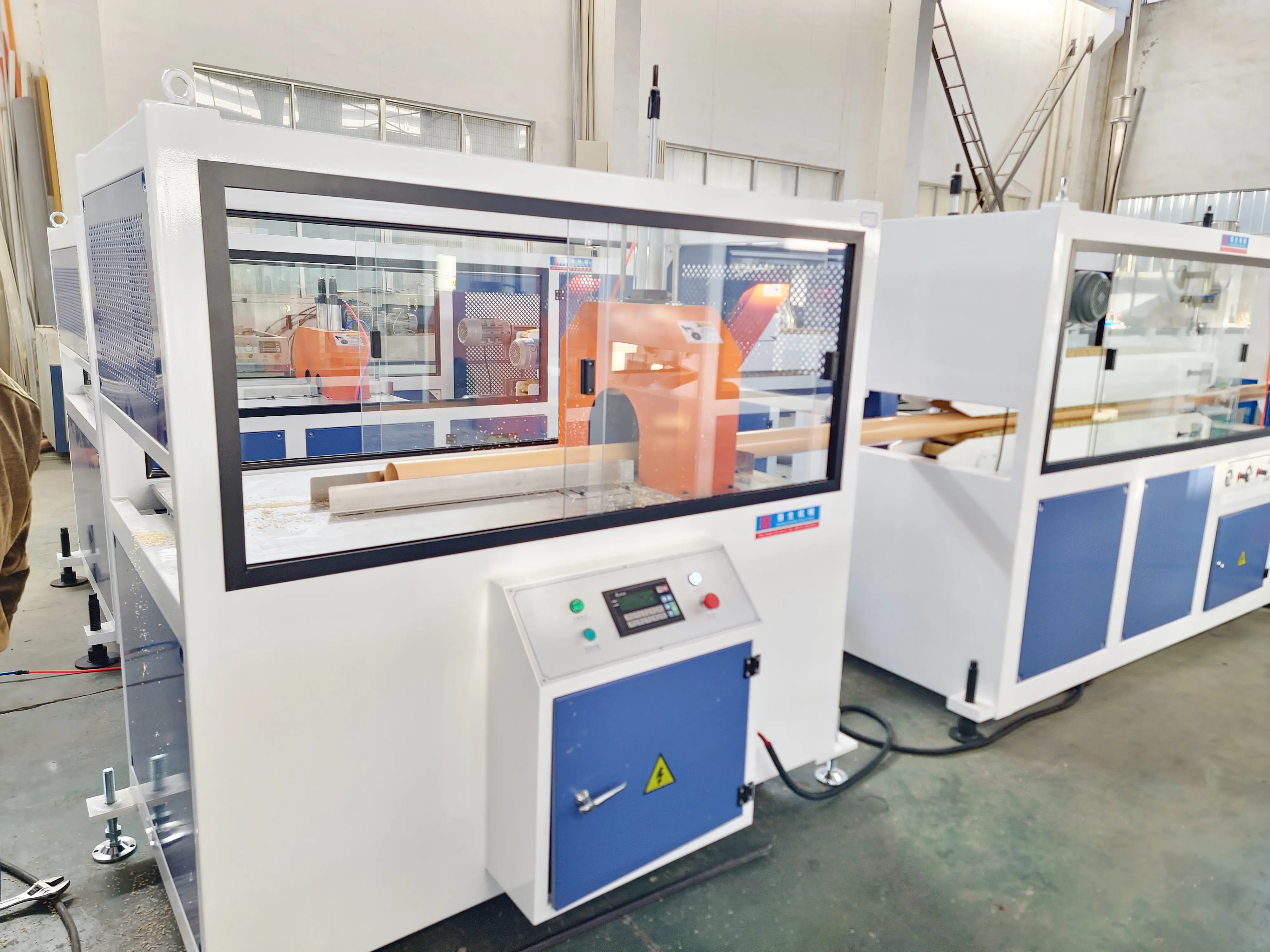 Plastic PE HDPE LDPE PPR UPVC CPVC PVC Pipe Water Gas Oil Supply Pipe Tube Extrusion Twin Double Screw Extruder Making Machine