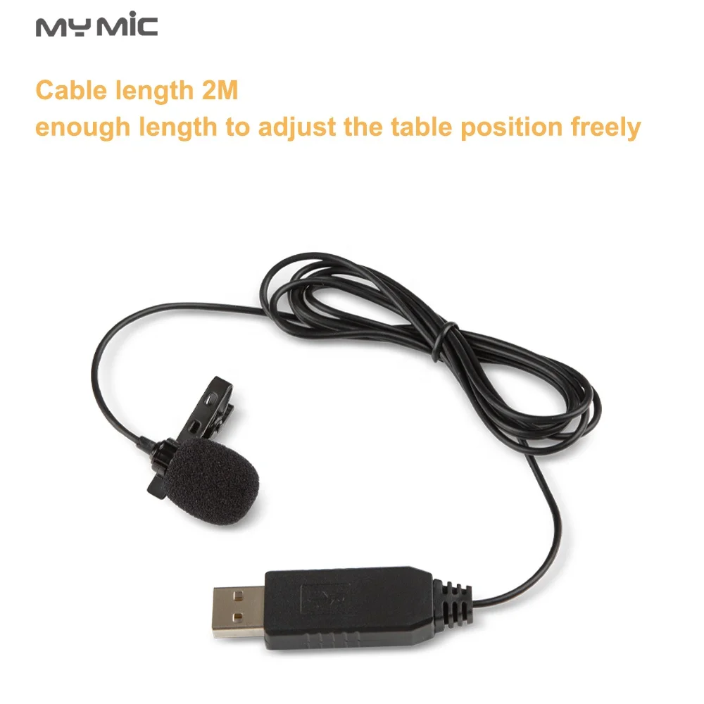 New arrival LJU02 condenser recording lapel lavalier clip mic mini usb microphone for computer laptop
