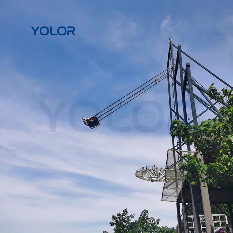 Adventure Outdoor Playground Equipment Amusement Park Attraction Thrilling Cliff Swing Rides For Adults