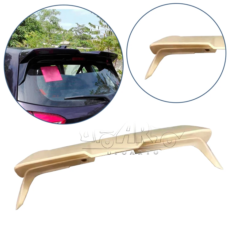 Manufacturer Wholesale ABS Plastic Carbon Fiber GT Style Wing Rear Roof Ducktail Spoiler For Perodua MYVI Gen3 2018 2019 2020