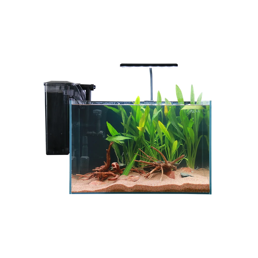 Customized Indoor Household Ultra White Glass Fish Tank Change-free Water Ultra white clear Glass Smart Aquarium Tank