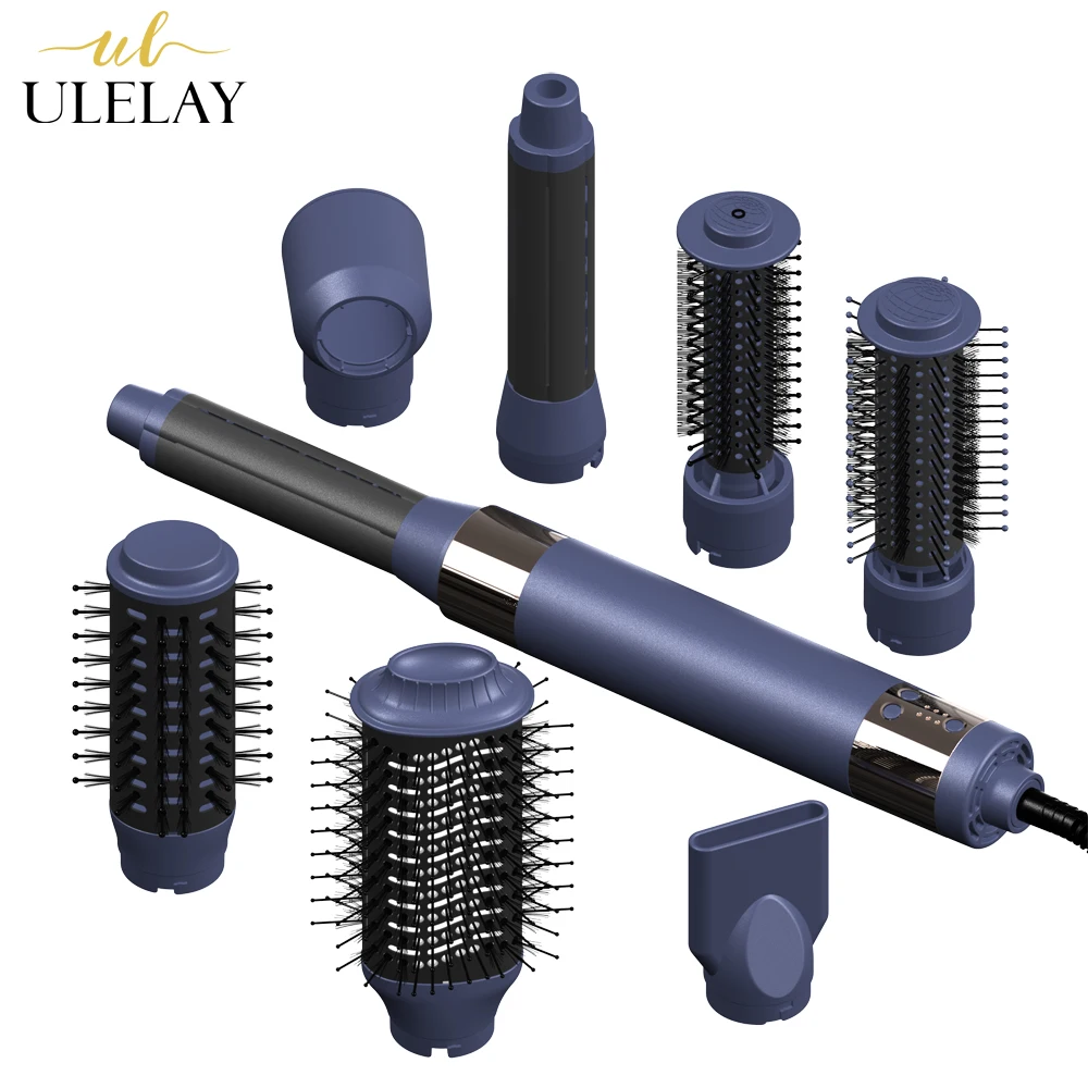 Electric BLDC Brushless Motor 110000 rpm Hot air Hair Wrap Styler 7 in 1 multi Blowout Hair Dryer Brush Hair Styler
