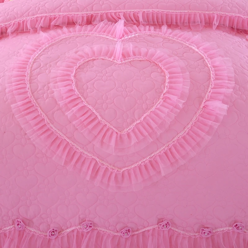 Reliable quality high grade new product princess style lace embroidery bed sets four seasons suitable bedding sets bed skirt