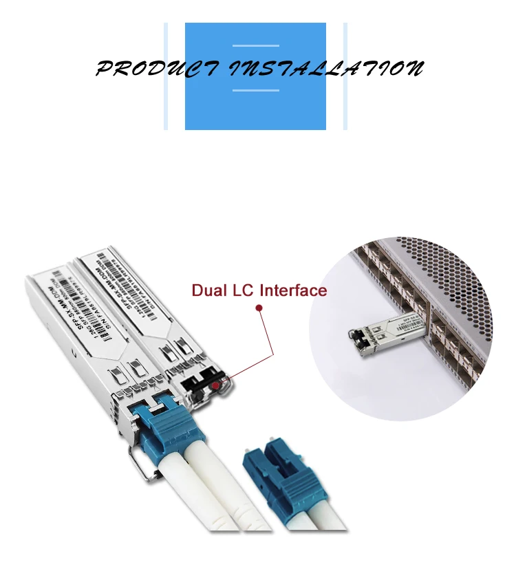 factoryPrice1.25Gb/s SFPoptical module 500M 850nm SFP TransceiveModule MMDF LC DDM modulos transceptoresfiber Optic Equipment