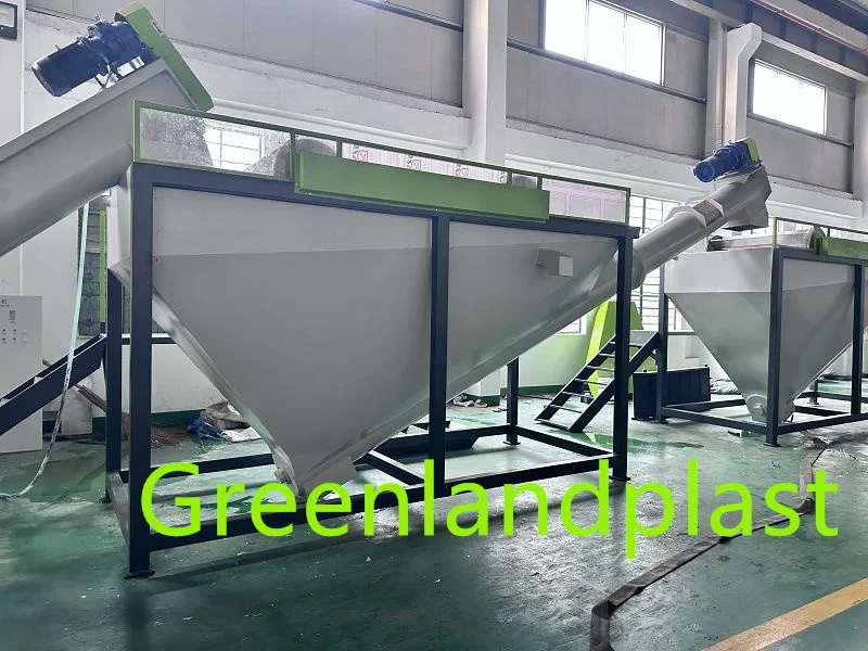 Greenlandplast pet flakes washing line PET recycling hot wash tank recycle pet bottle machine