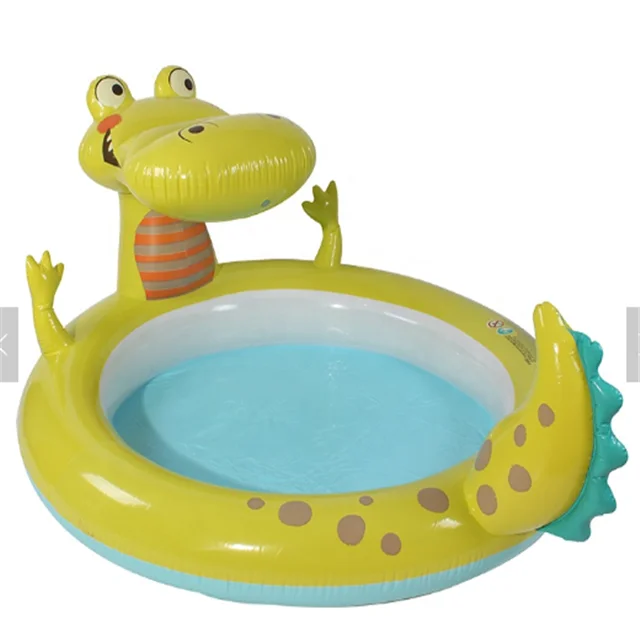 
Customized Baby Crocodile Inflatable Water Swimming Pool 