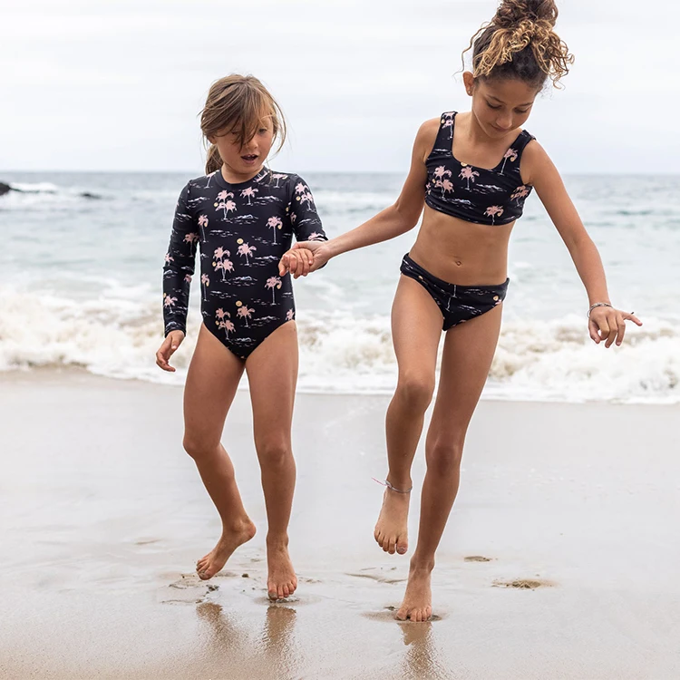 2023 New Wholesale Custom Design Bathing Suits Kids Bikinis Children Swimwear Swimsuit For Girls Kids