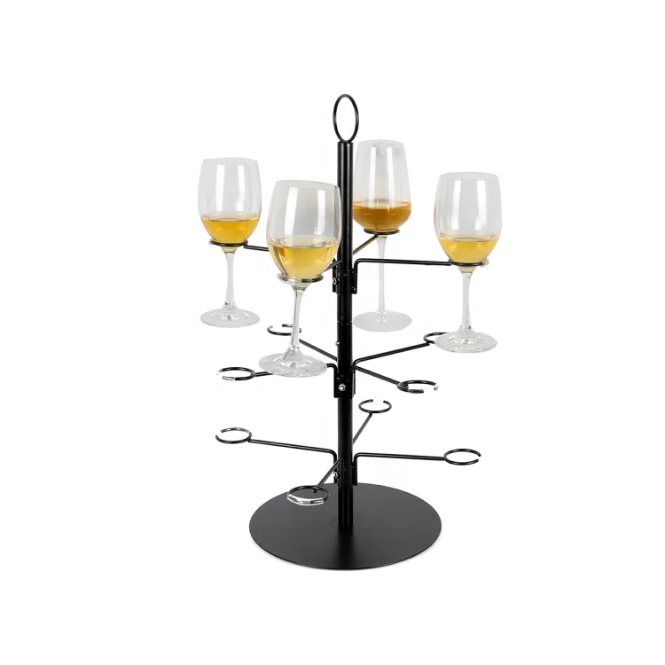 RuiMei 12 Arms  Cocktail Glass Tree White Cocktail Tree Stand Rack