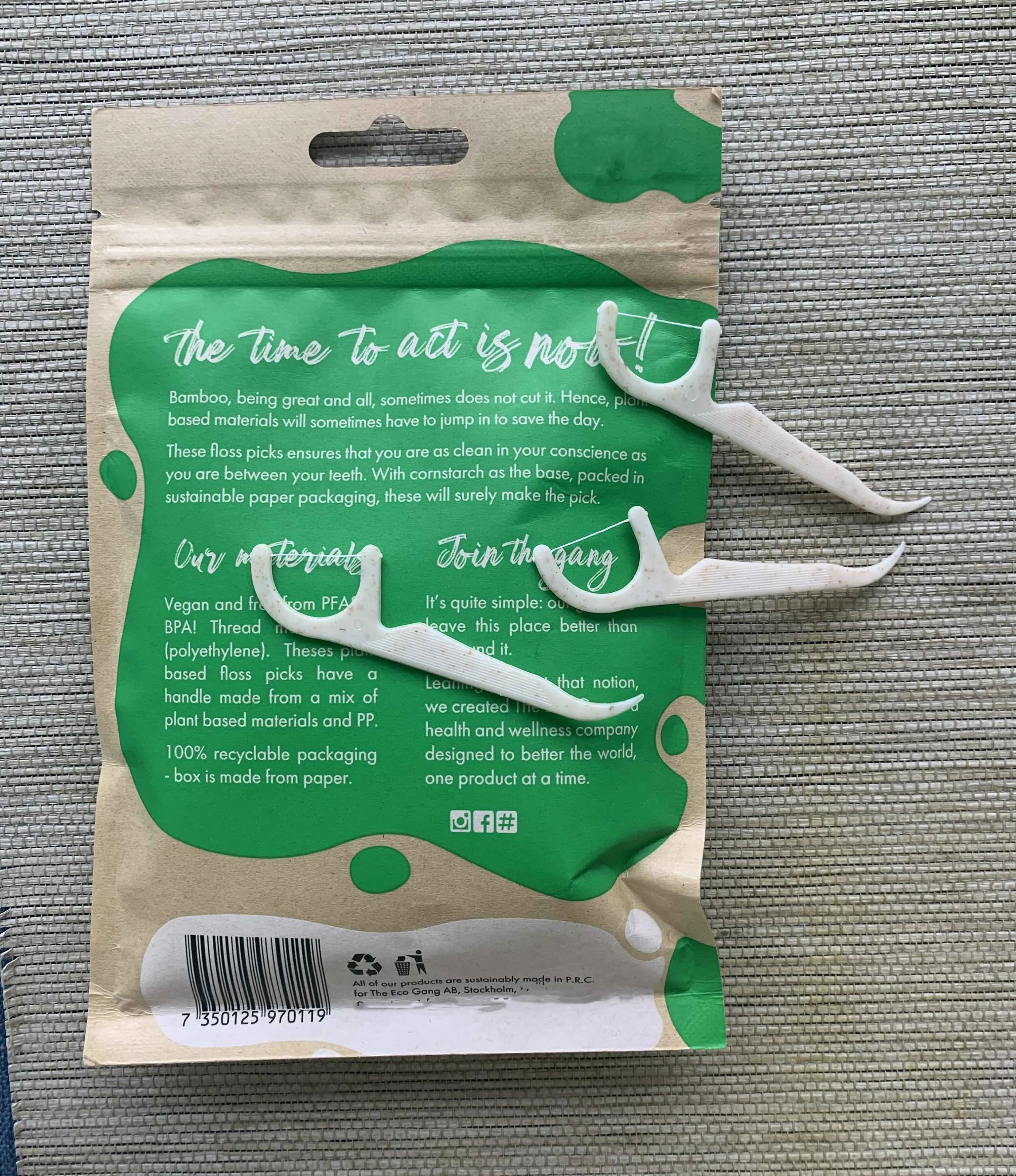 New arrival 50% biodegradable dental floss sticks Eco-freindly floss pick good for environment